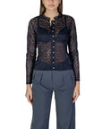 Morgan De Toi White Lace Sheer Shirt