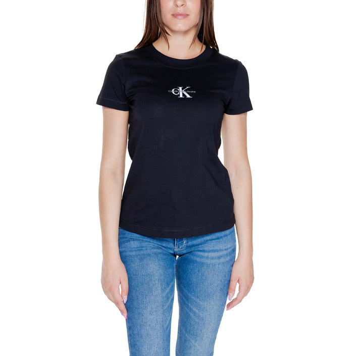 Calvin Klein Jeans Logo 100% Cotton T-Shirt - black
