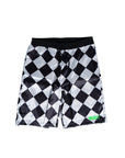 Minimal Logo Checkered Shorts