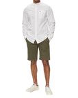 Tommy Hilfiger Jeans Logo Organic Cotton Chino Shorts - khaki green