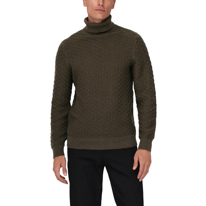 Only & Sons Minimalist Turtleneck 100% Cotton Sweater