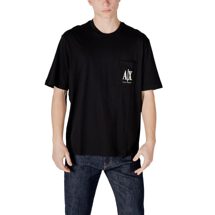 Armani Exchange Logo 100% Cotton Crewneck T-Shirt