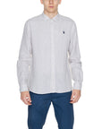 U.S. Polo Assn. Logo 100% Linen Shirt - grey