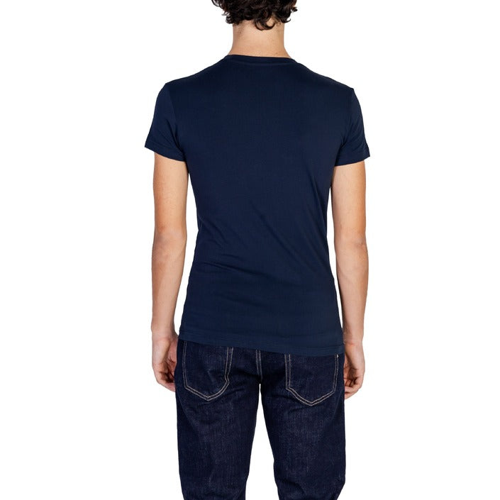 Emporio Armani Logo Cotton-Rich Fitted T-Shirt