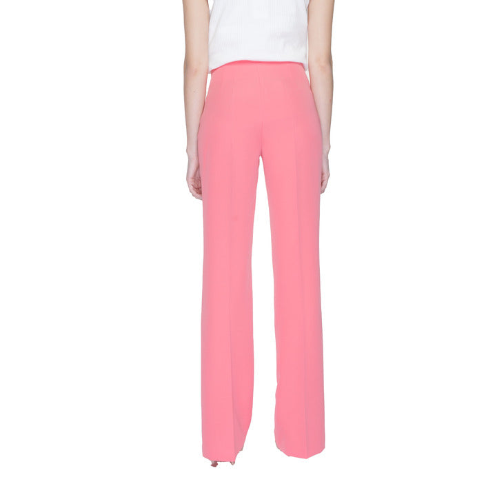 Silence High Rise Wide Leg Suit Pants Coral