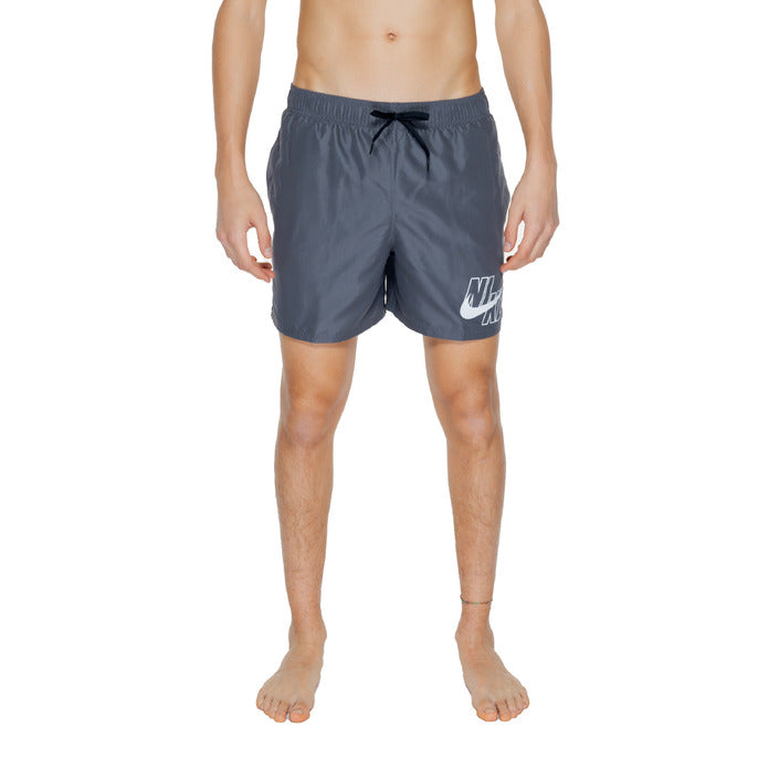 Nike Logo Quick Dry Athleisure Swim Shorts - grey