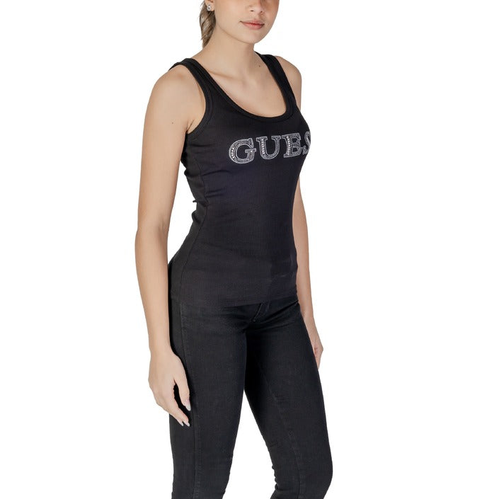 Guess Logo Stretch Cotton Tank Top