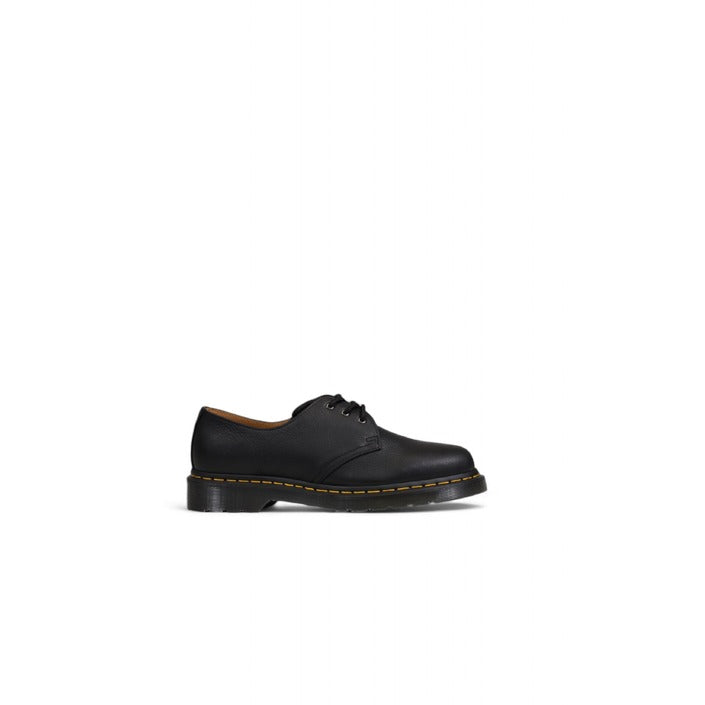 Dr. Martens Minimalist  Genuine Leather Black Lace-Up Shoes