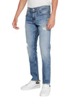 Tommy Hilfiger Logo Distressed & Ripped Slim Fit Jeans