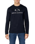 Armani Exchange Logo Pure Cotton Long Sleeve Top