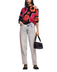 Desigual Floral Knit Top & Sweater