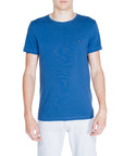 Tommy Hilfiger Logo Cotton-Rich Crewneck T-Shirt - blue