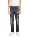 Icon Logo Distressed Dirty Dark Wash Skinny Jeans