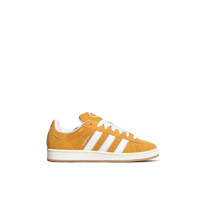 Adidas Logo 3-Stripe Genuine Suede Leather Low Top Lace-Up Sneakers - Campus