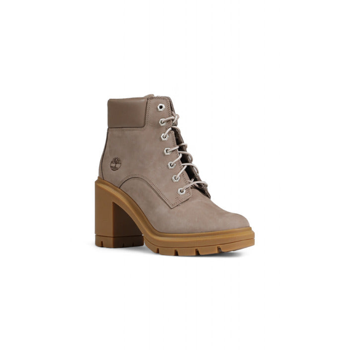 Timberland Minimalist Genuine Leather Lace-Up Heel Boots