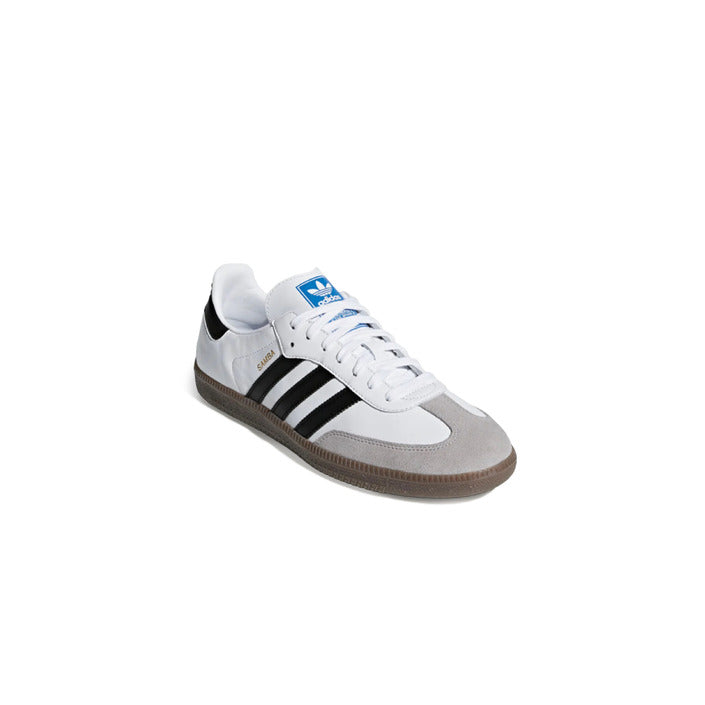 Adidas Logo 3-Stripe Low Top Lace-Up Leather Sneakers - Samba