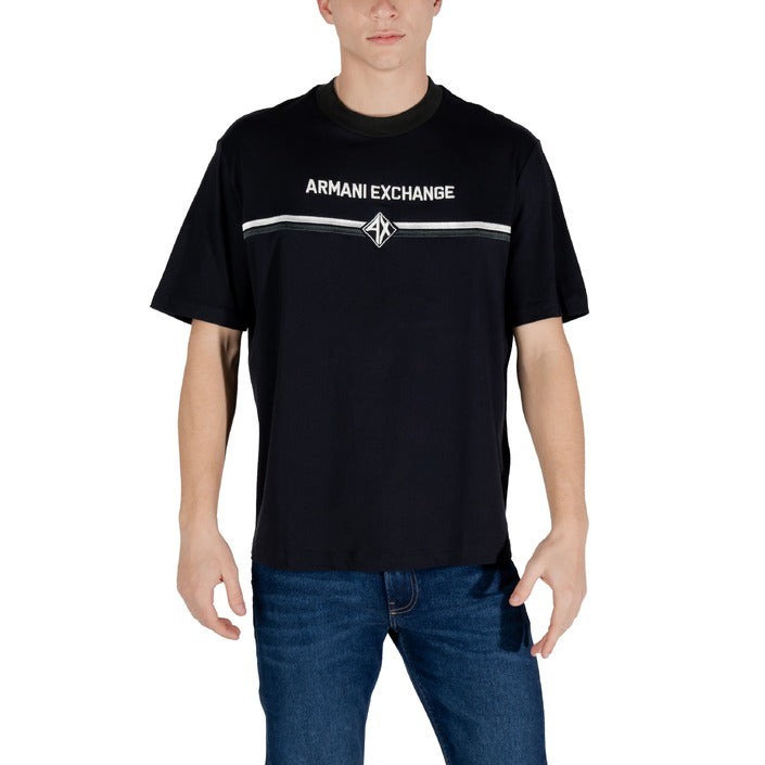 Armani Exchange Logo 100% Cotton Crewneck T-Shirt