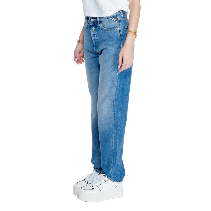 Replay Logo Regular Fit Baggy Jeans