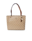 Guess Iconic Logo Monogram Vegan Leather Tote Bag