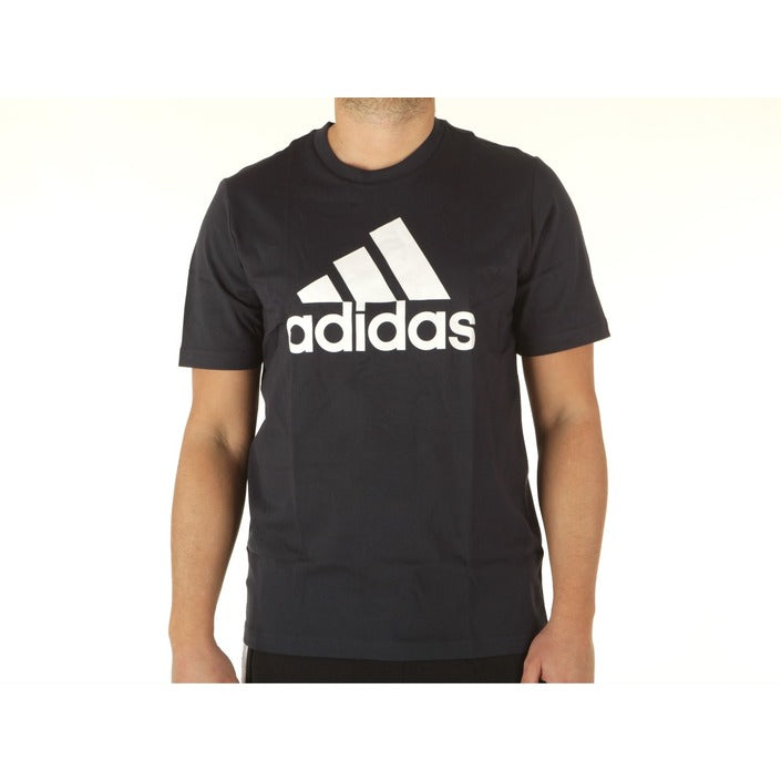 Adidas Logo 100% Cotton Athleisure T-Shirt - deep blue