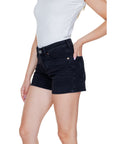 Vero Moda Logo Dark Denim Shorts