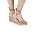 Espadrilles Minimalist Ballerina Strappy Wedges