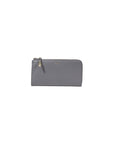 Furla Logo Genuine Leather Slim Clutch Purse