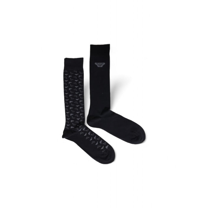 Emporio Armani Underwear Logo 100% Cotton High Socks