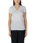 Armani Exchange Logo  Fitted V-Neck Cotton T-Shirt