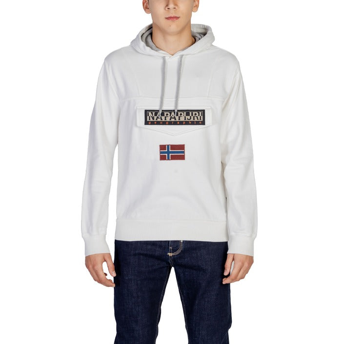 Napapijri Logo Cotton-Blend Hooded Pullover