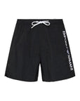 Emporio Armani Logo Quick Dry Athleisure Swim Shorts - black
