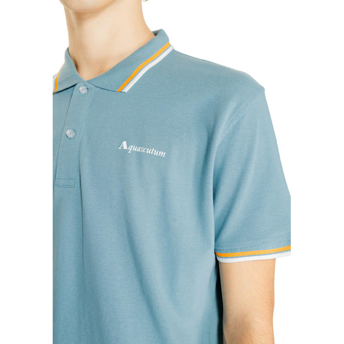 Aquascutum Logo Polo Shirt 100% Cotton