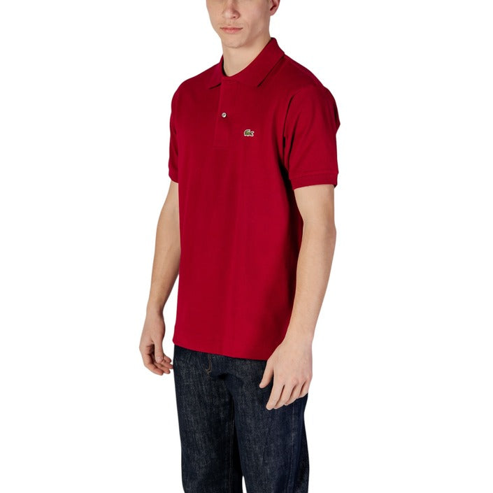 Lacoste Logo Polo Shirt 100% Cotton - Deep Red