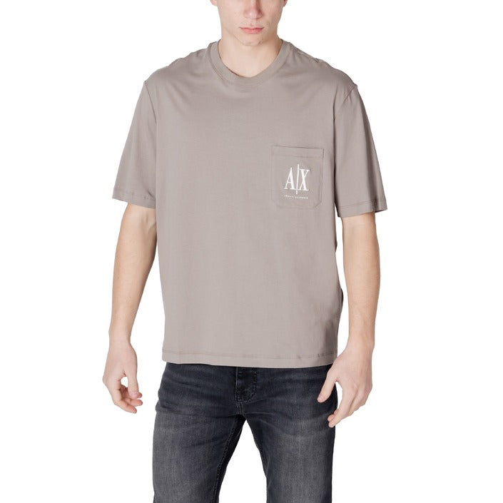 Armani Exchange Logo 100% Cotton Crewneck T-Shirt