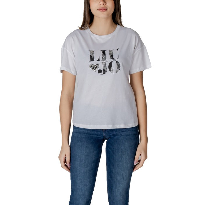 Liu Jo Logo Crewneck T-Shirt 100% Cotton