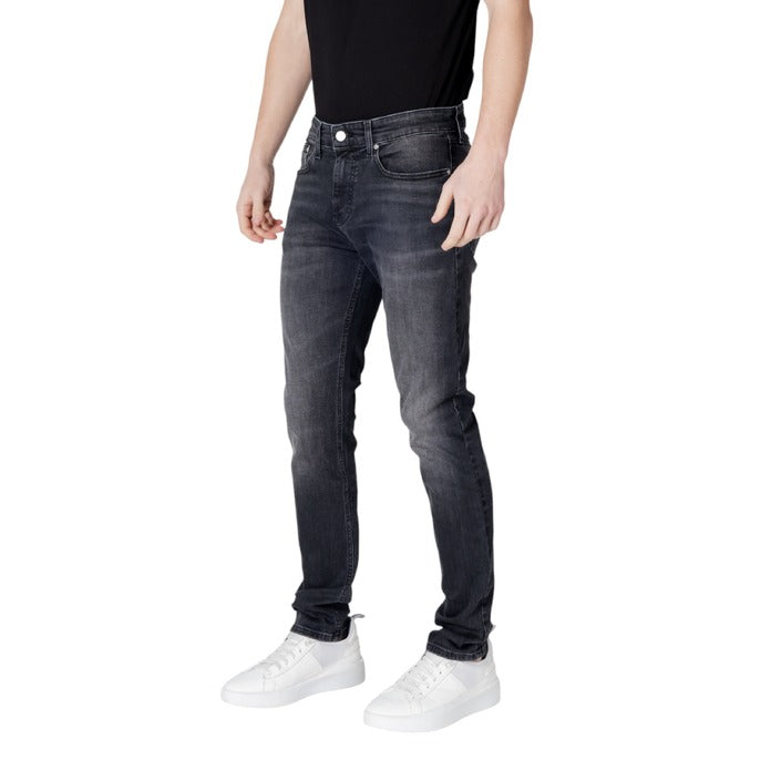 Tommy Hilfiger Jeans Logo Stonewash Black Denim Jeans