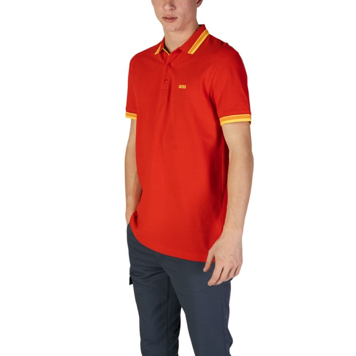 Boss Logo 100% Cotton Polo - Red