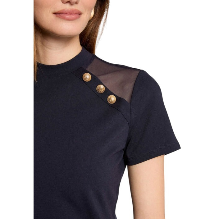 Morgan De Toi Gold Button Detail Top