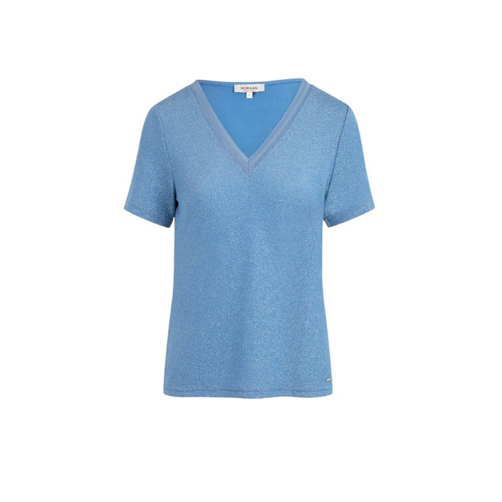 Morgan De Toi V-Neck Light Blue Top