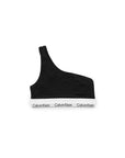 Calvin Klein Underwear Logo Grey Marle One Shoulder Bra
